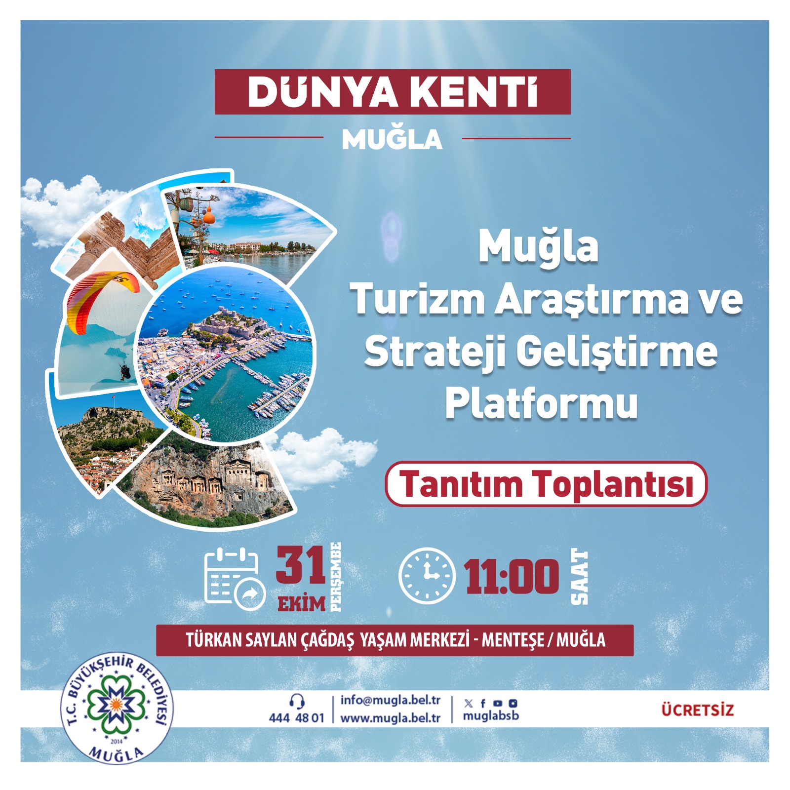 Muğla Büyükşehir Belediyesi Turizm Araştırma ve Strateji Geliştirme Platformu’nu tanıtıyor